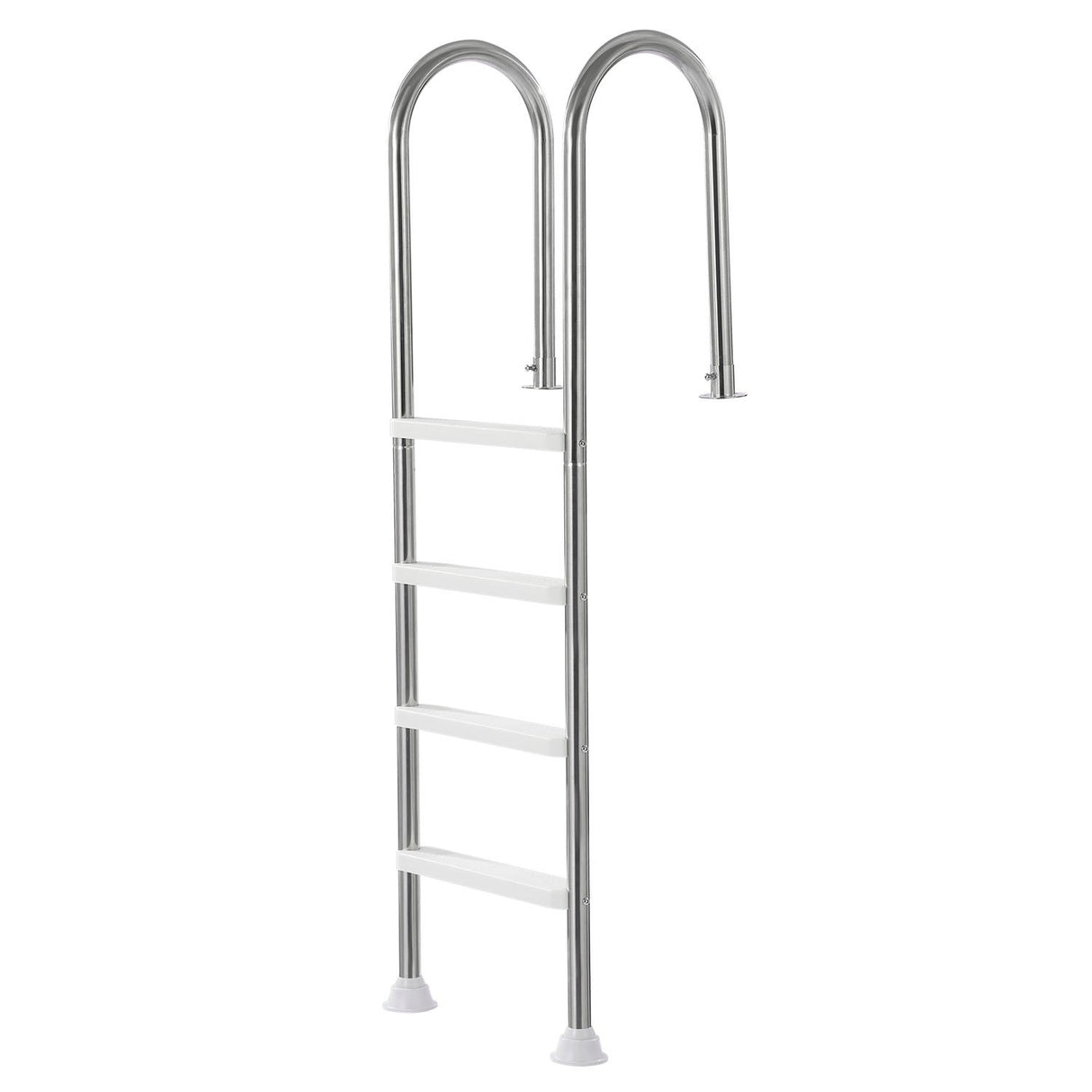 4-Step Stainless Steel Pool Ladder of 2 Handrail for 1371.6 mm Decked Pool