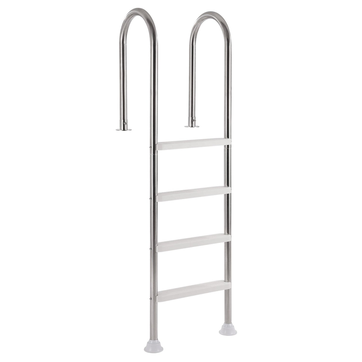 4-Step Stainless Steel Pool Ladder of 2 Handrail for 1371.6 mm Decked Pool
