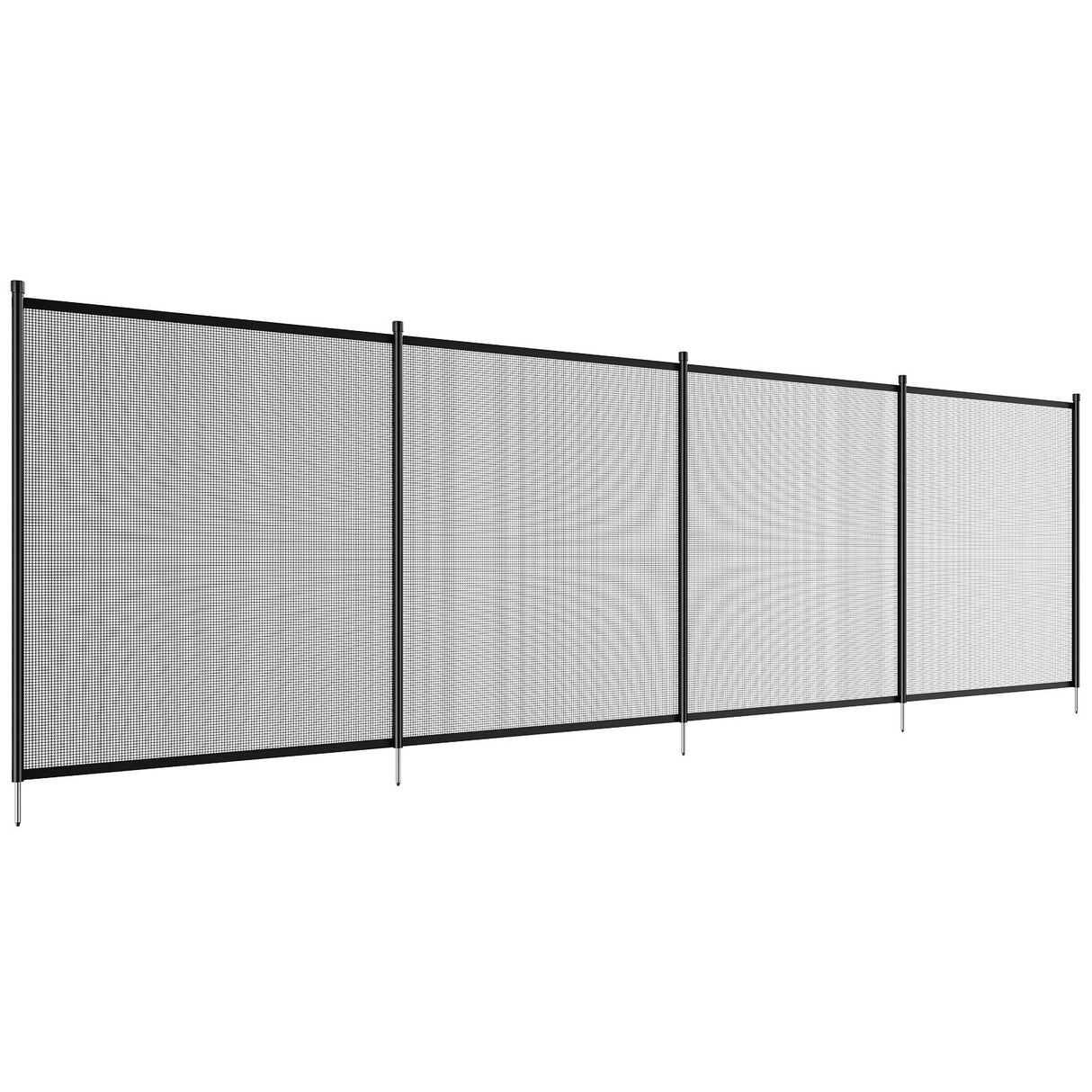 VEVOR Pool Fence, 4 x 12 FT Pool Fences for Inground Pools, Removable Child Safety Pool Fencing, Easy DIY Installation Swimming Pool Fence, 340gms