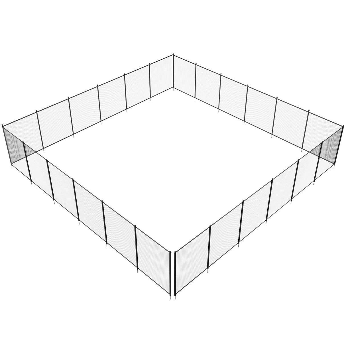 VEVOR Pool Fence, 4 x 72 FT Pool Fences for Inground Pools, Removable Child Safety Pool Fencing, Easy DIY Installation Swimming Pool Fence, 340gms