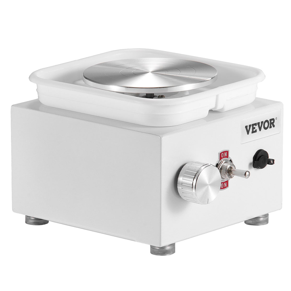 VEVOR Mini Pottery Wheel Electric Ceramic Wheel Machine 0-320RPM Speed White