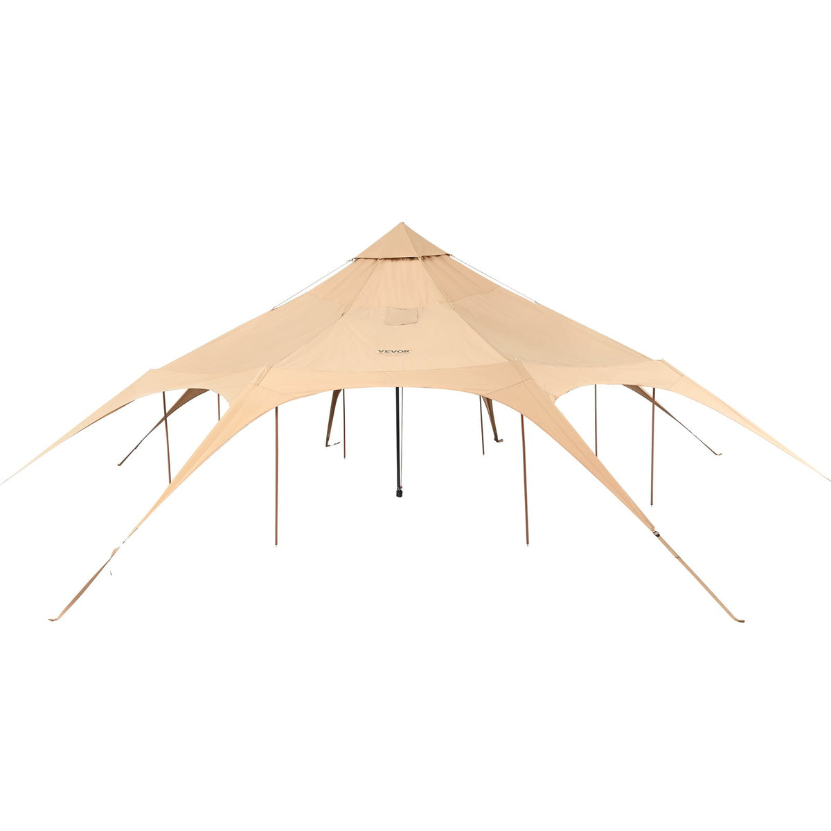 Canvas Tent 4 Seasons 5 m/16.4 ft Bell Tent for Camping with Stove Jack