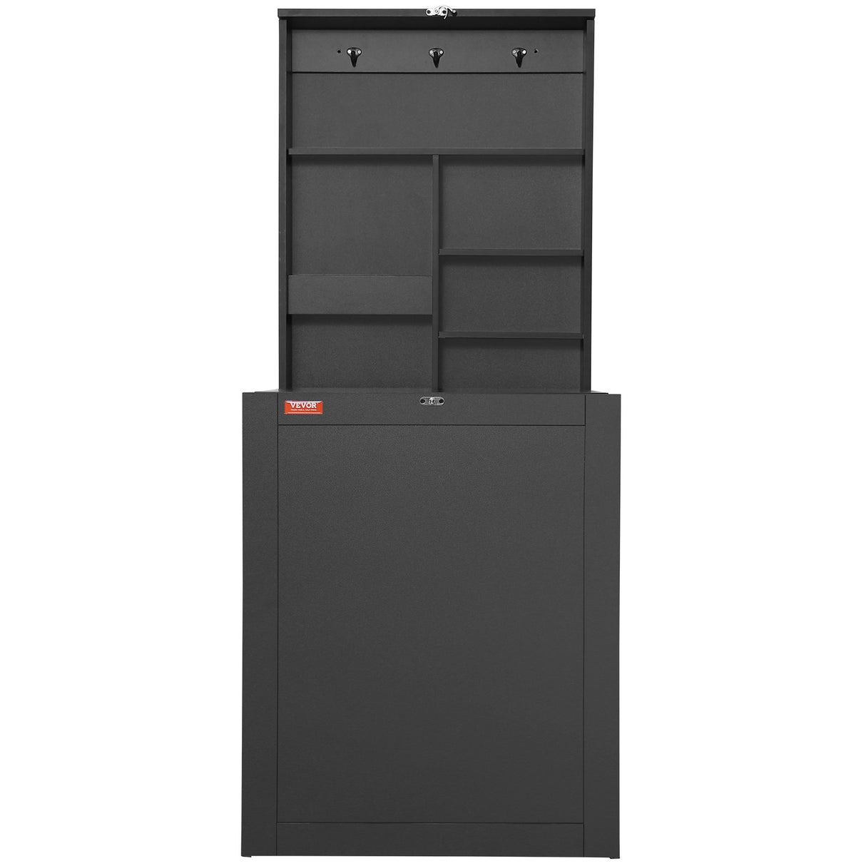 VEVOR Wall Mounted Desk, Fold out Convertible Desk, Multi-Function Folding Wall Table with Chalkboard for Home Office, Space Saving Computer Desk with