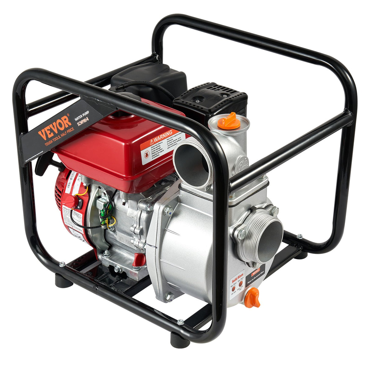 VEVOR Gasoline Engine Water Pump Gas Powered Transfer Pump 80 mm 7HP 4-Stroke