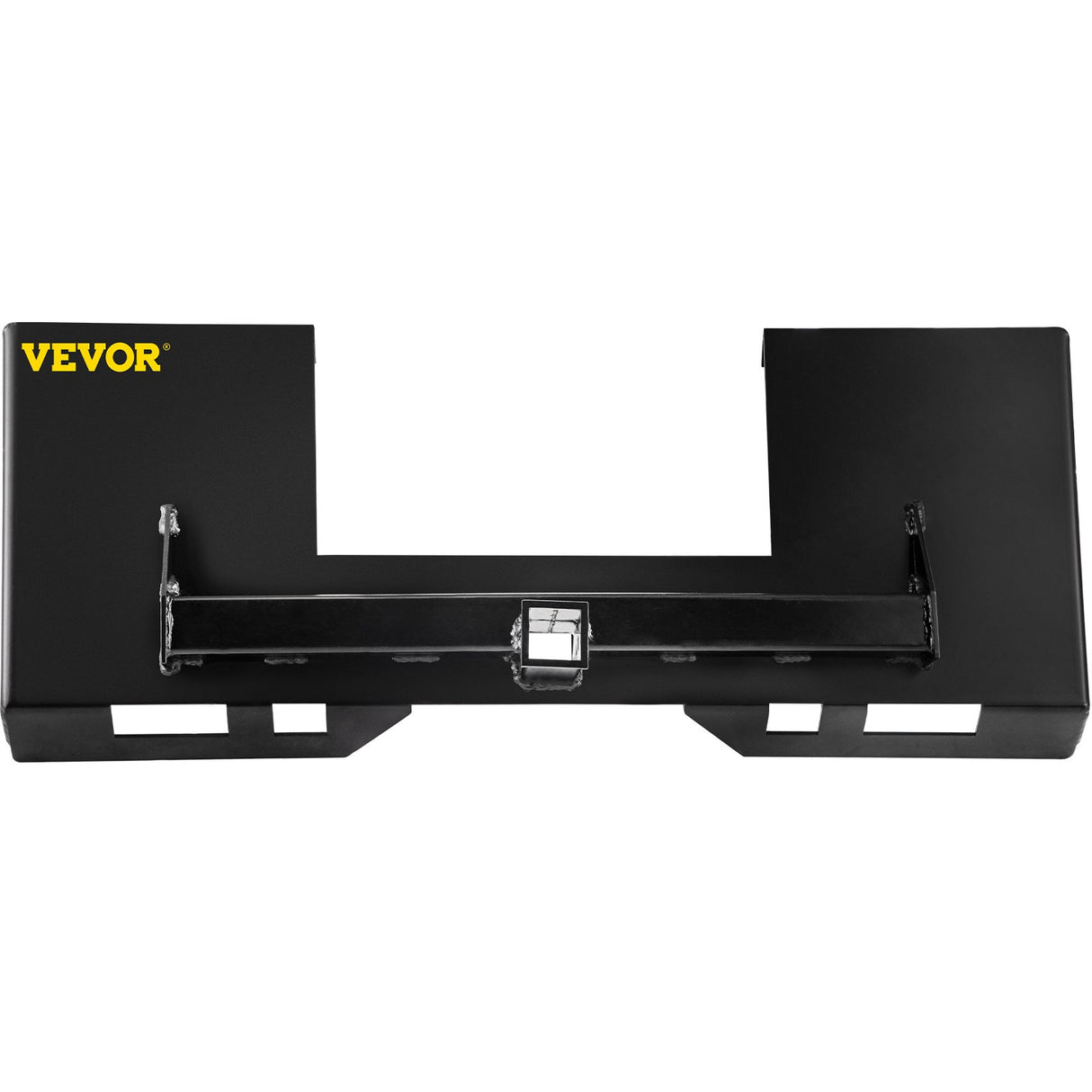VEVOR Universal Skid Steer Mount Plate 6.35mmThick Skid Steer Plate Attachment1360.78kgWeight Capacity Quick Attach Mount Plate Steel Adapter Loader Easy to Weld or Bolt to Different Accessories Black