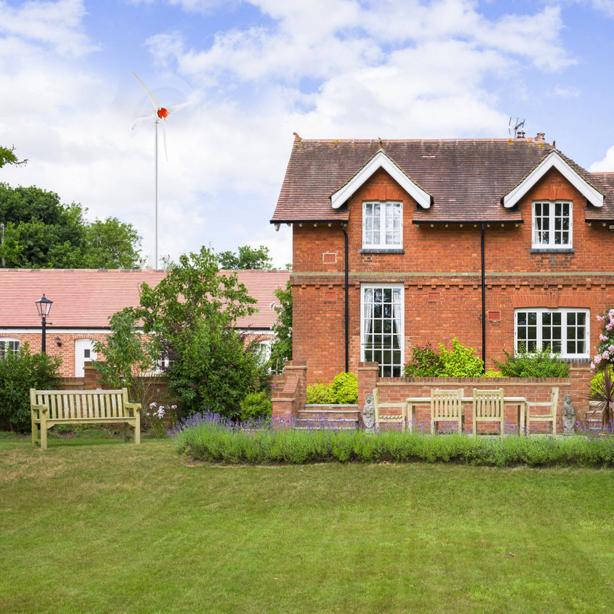 VEVOR 500W Wind Turbine Generator, 12V Wind Turbine Kit, 3-Blade Wind Power Generator with Anemometer, MPPT Controller & Adjustable Windward Direction, Suitable for Home, Farm, RVs, Boats