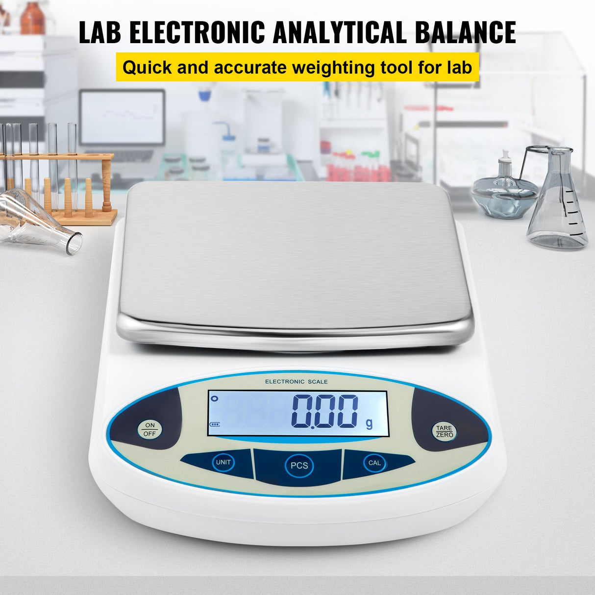 VEVOR Lab Analytical Balance Digital Precision Scale 5000gx0.01g High Precision