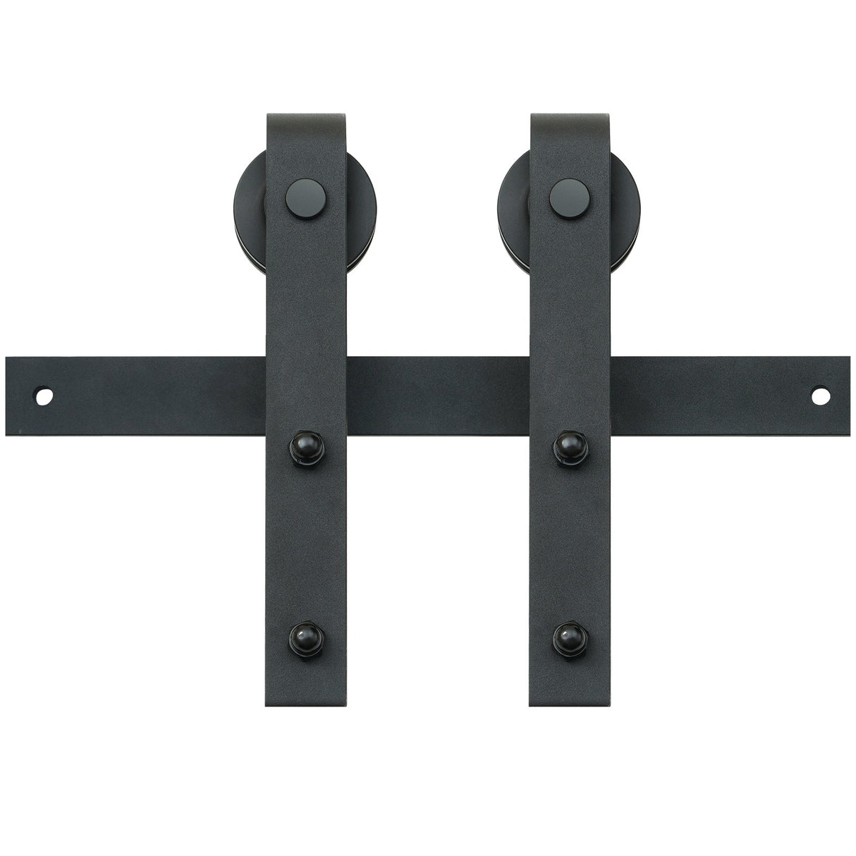 VEVOR 8FT Sliding Barn Door Hardware Closet Track Kit for Single Door J Hanger
