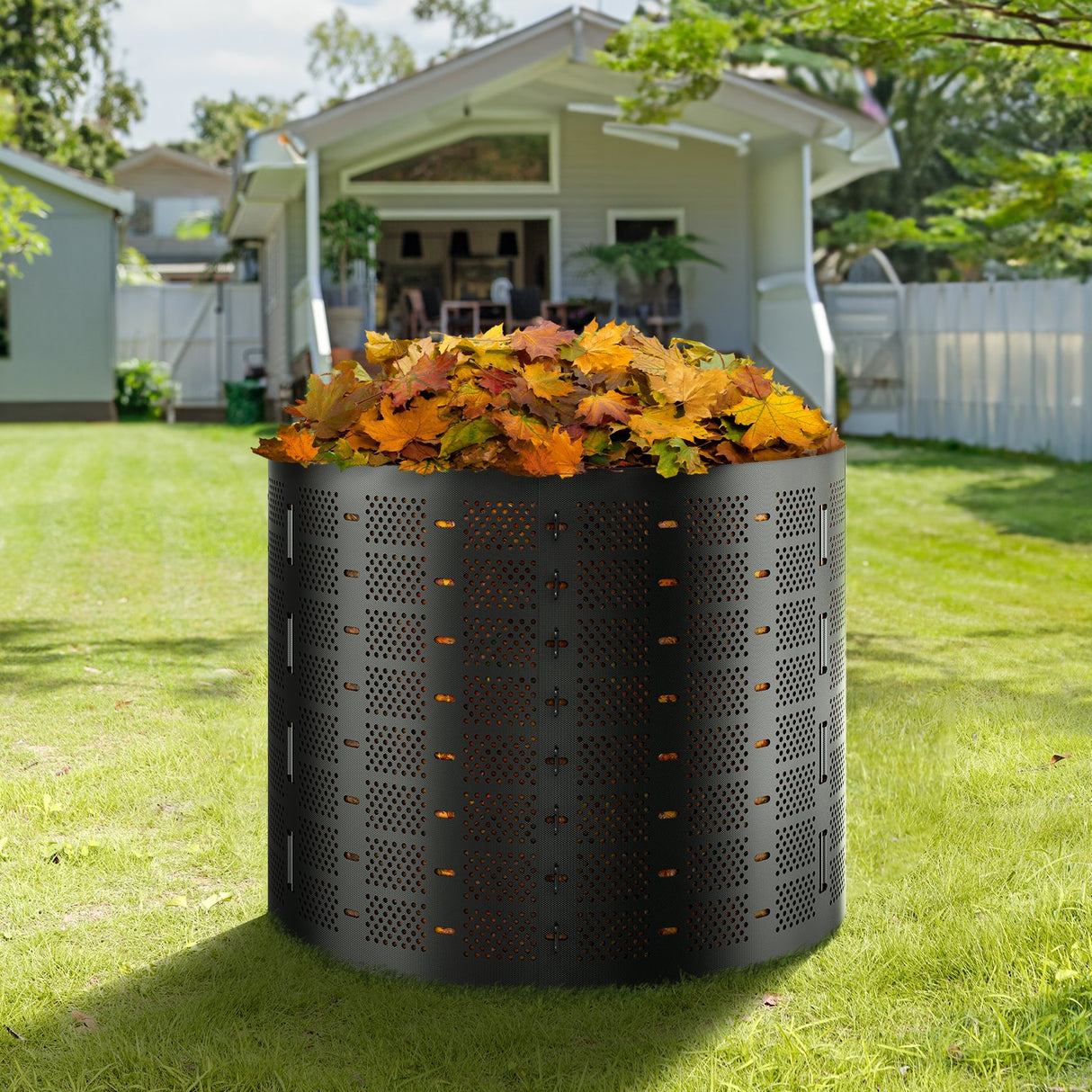 VEVOR Compost Bin 1000 L, Outdoor Expandable Composter, Easy to Setup & Large Capacity Composting Bin, Fast Creation of Fertile Soil