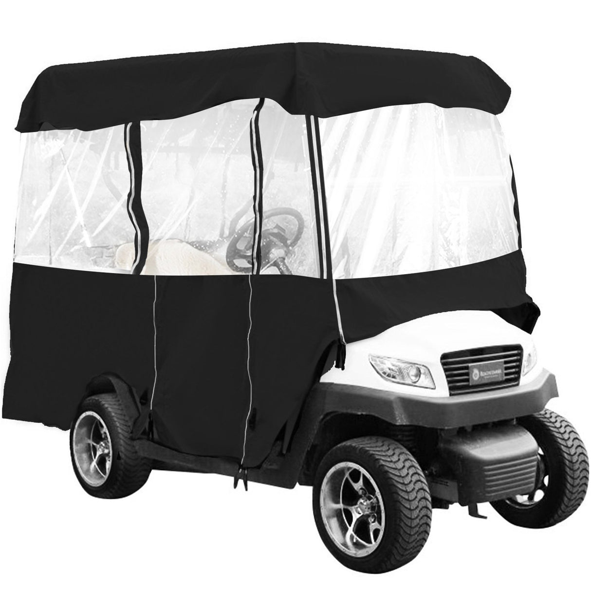 VEVOR 4 Passenger Golf Cart Cover Driving Enclosure Waterproof Roll-up Door