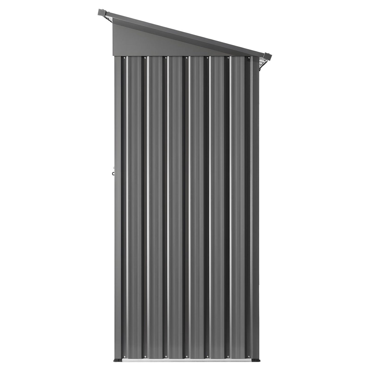 1533 x 876 x 1815 mm Metal Garden Shed, Storage Building with Lockable Door & 2 Louver Vents, Sloped Roof Metal Outdoor Storage Shed, Tool Sheds Outdoor Storage for Backyard, Garden, Patio