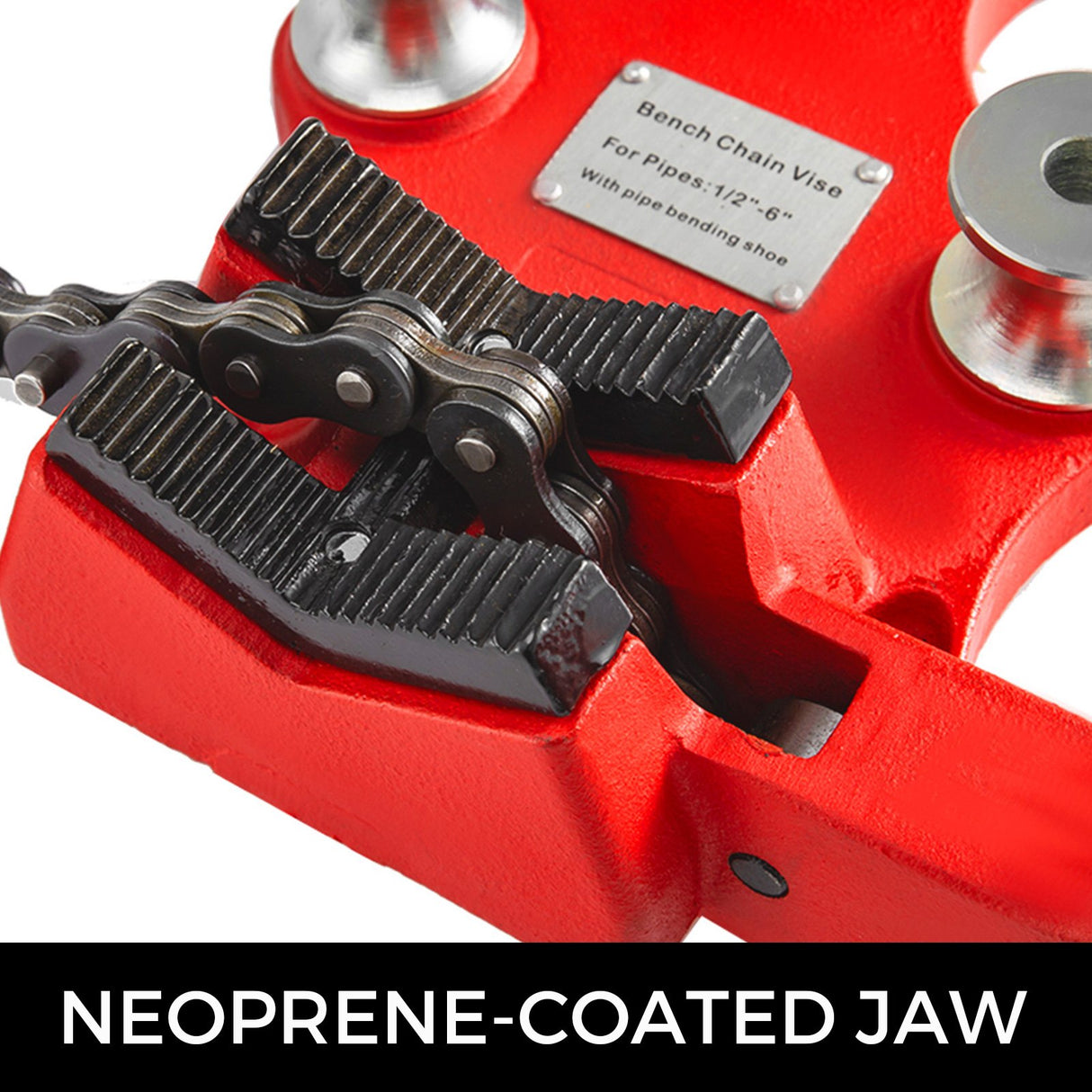 Screw Bench Chain Vice For 1/8'' to 5'' Pipe Bench Vice With Crank Handle