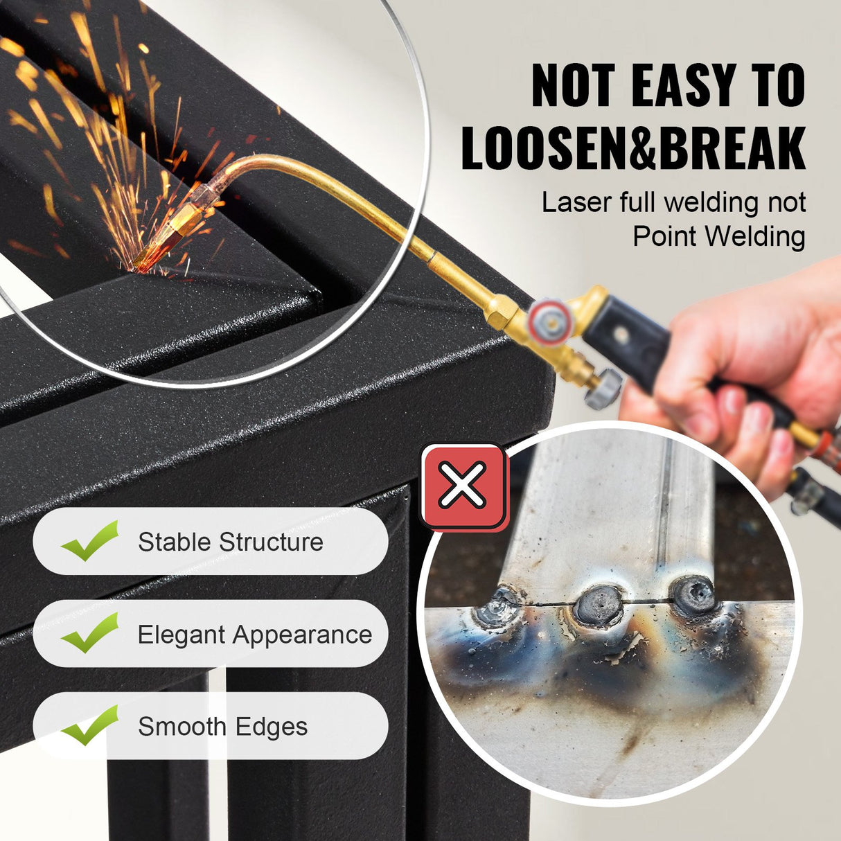 VEVOR Heavy Duty Dog Crate 38 in Metal Dog Kennel with Wheels and Removable Tray