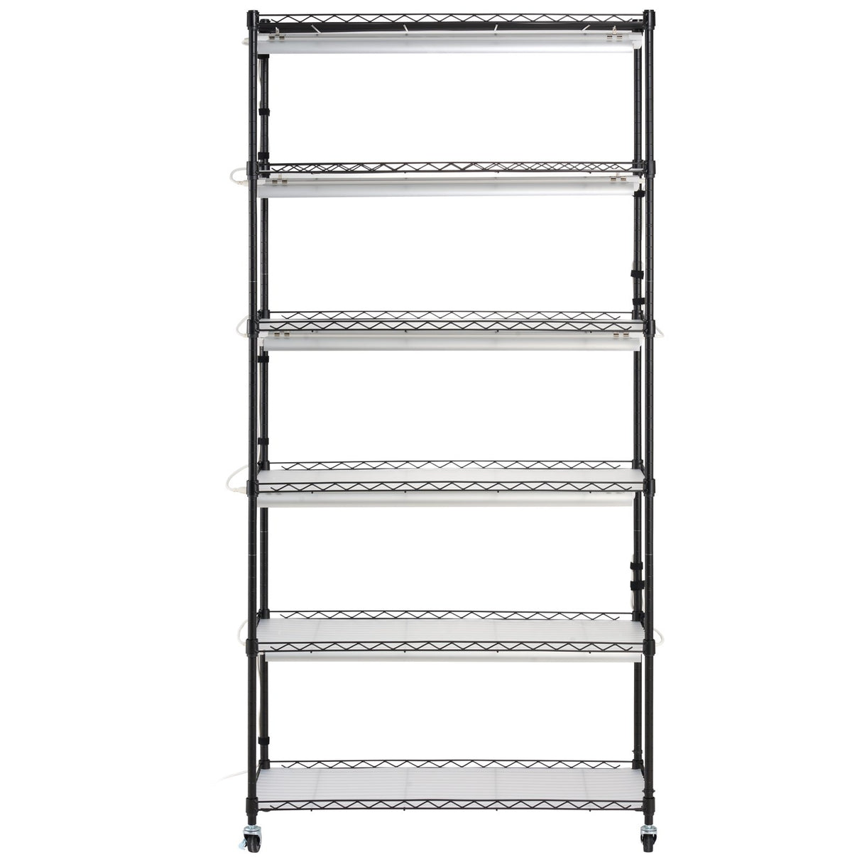 VEVOR Plant Stand with Grow Light 6 Tiers 180W 180 cm Indoor Plant Grow Shelf