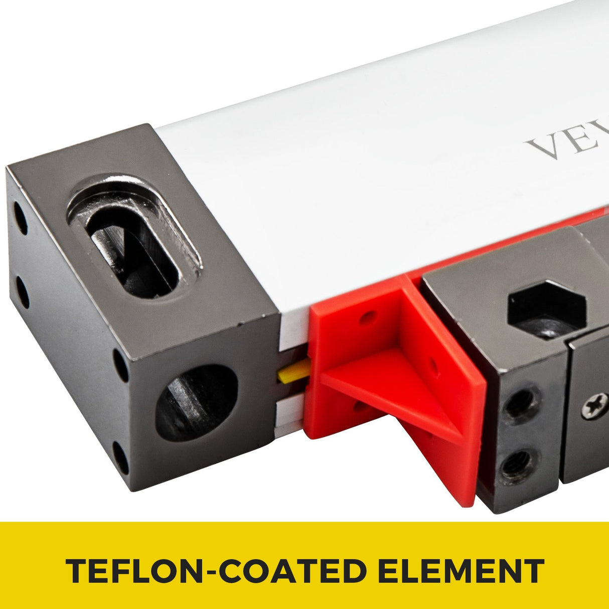 VEVOR 1 Axis Lathe Linear Scale 200mm with Accuracy 0.0002" Optical Length Precision Linear Scale Aluminum Body for Mill Milling Lathe Machine with Accessories (200mm(8"))