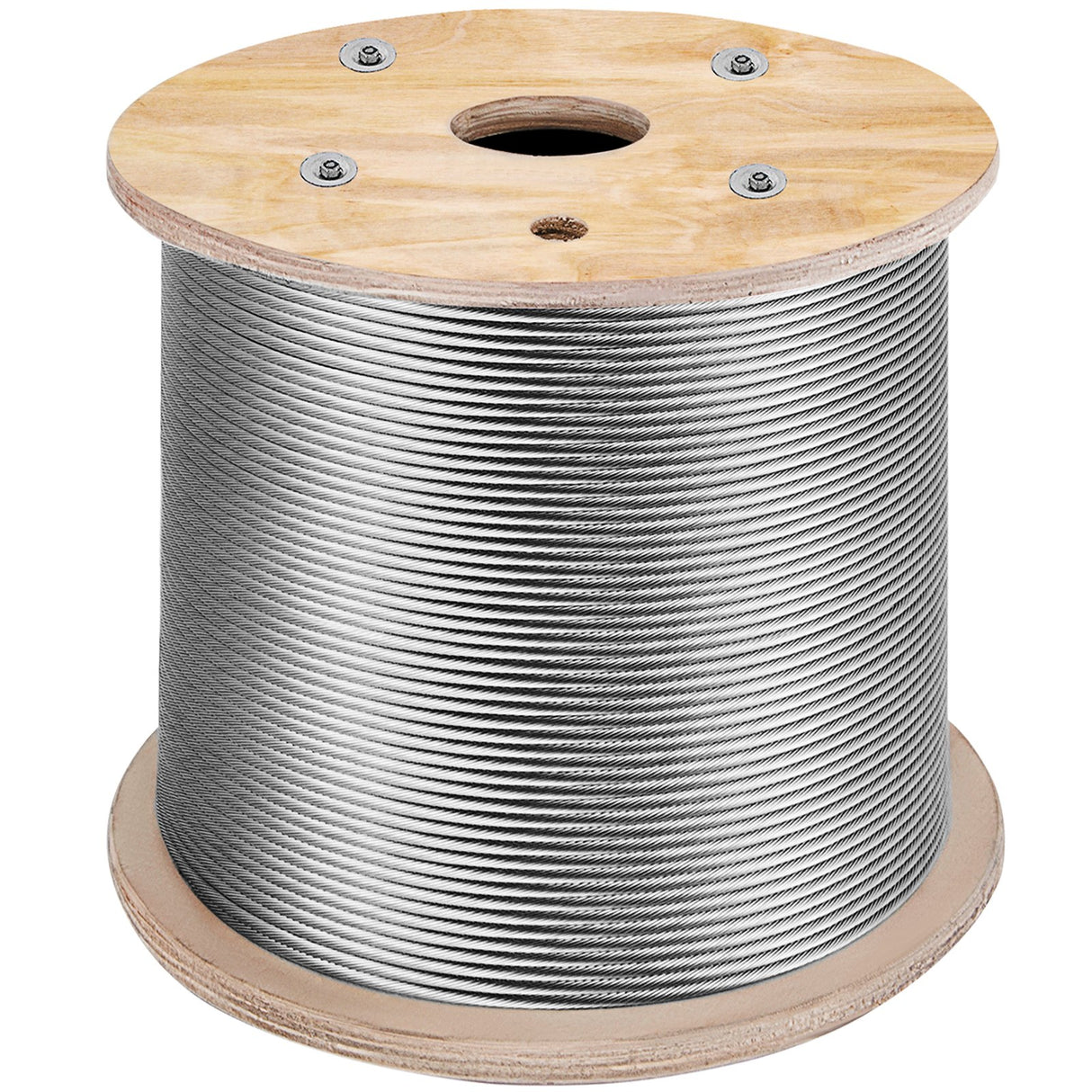VEVOR Stainless Steel Cable Railing 3/16" x 1000ft, Wire Rope 316 Marine Grade, Braided Aircraft Cable 1x19 Strands Construction for Deck,Rail,