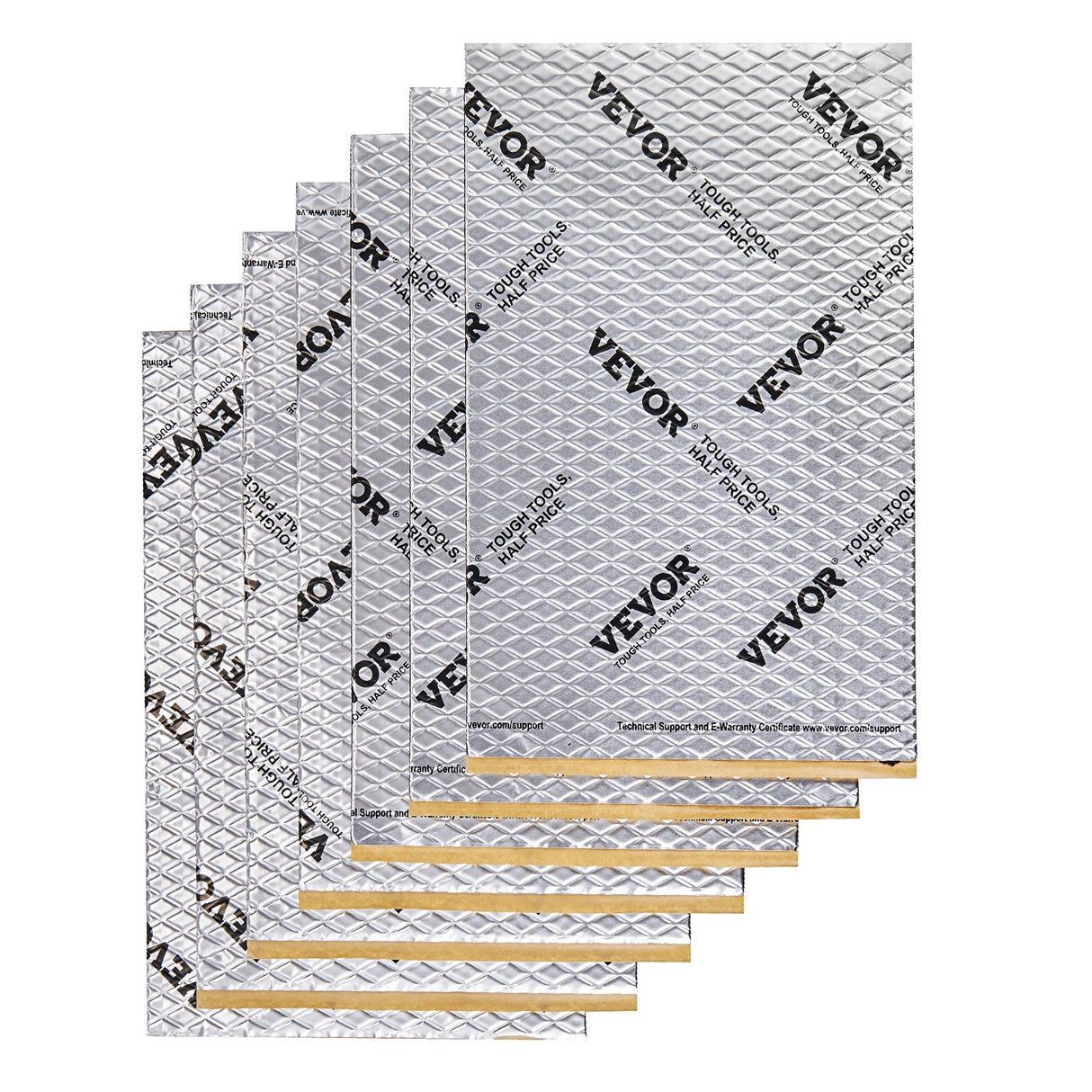 VEVOR Car Sound Deadening Mat, 50 mil 4.8sq.m Car Sound Dampening Material, Butyl Automotive Sound Deadener, Noise Insulation and Vibration Dampening