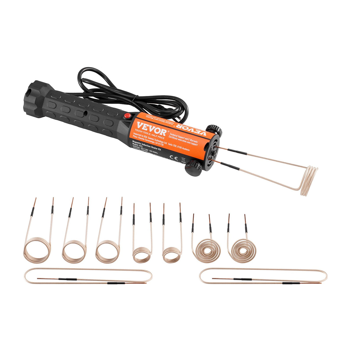 VEVOR 1KW Magnetic Induction Heater Hand-held Induction Heater for Bolts Removal