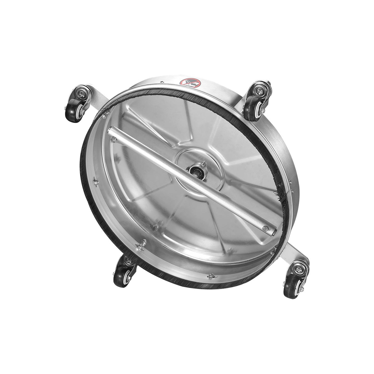 VEVOR 18" Pressure Washer Surface Cleaner w/ Wheels, Stainless Steel Concrete Cleaner 4000 Max PSI , 1/4" Quick-Connect Connector w/ 2 Extension Wand,