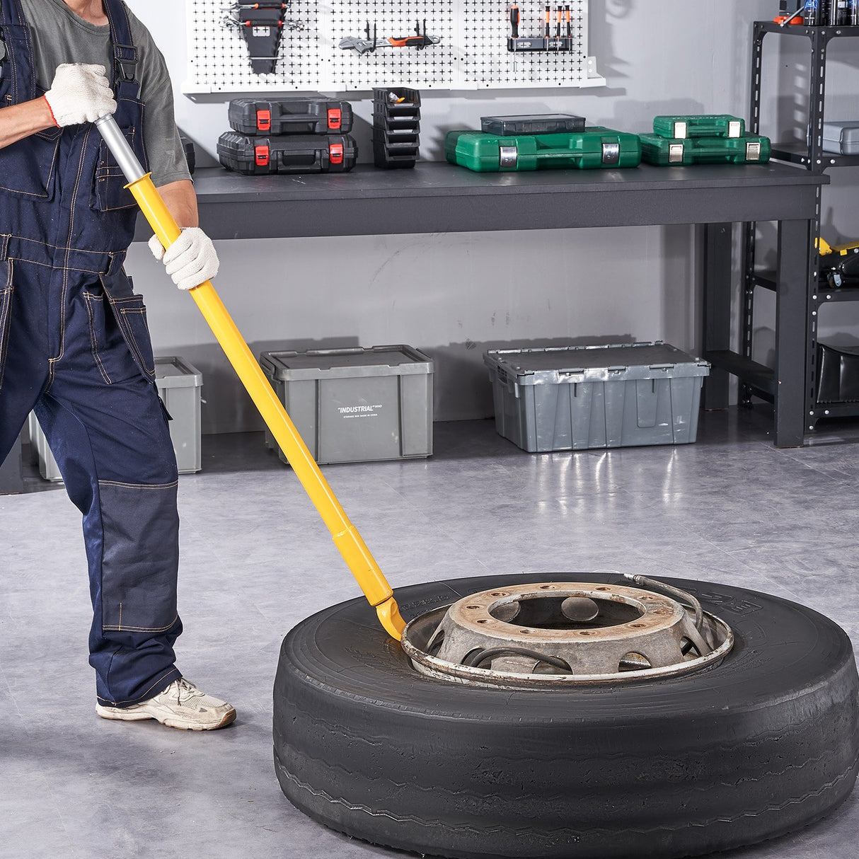 VEVOR Tire Bead Breaker Slide Hammer, 117.5 cm Length Tire Slide Hammer, Heavy Duty Steel Tire Changing Tool, Tire Breaker Bar for Car Truck Trailer Tire Removal