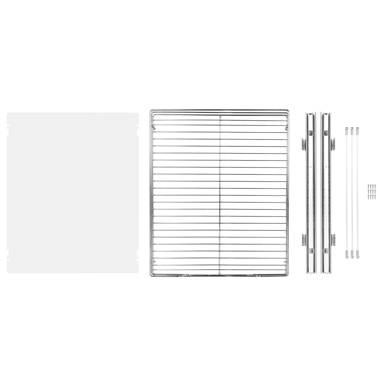 34x53 cm Pull Out Cabinet Organizer, Heavy Duty Slide Out Pantry Shelves, Chrome-Plated Steel Roll Out Drawers, Sliding Drawer Storage for Home, Inside Kitchen Cabinet, Bathroom, Under Sink