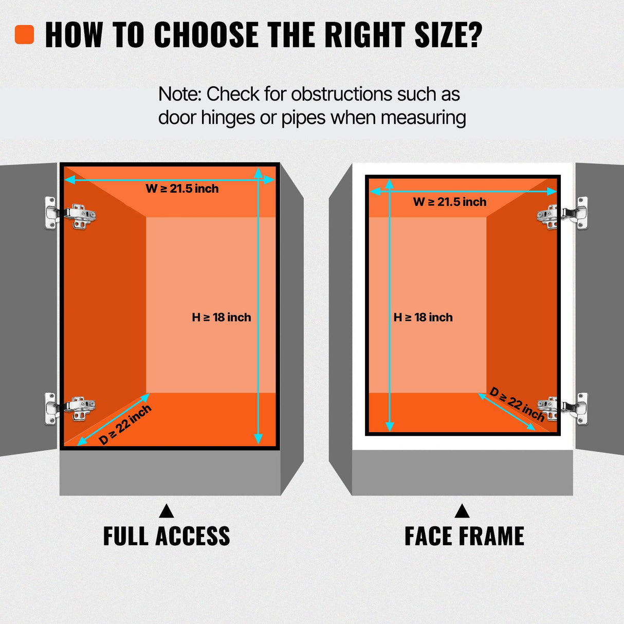 2 Tier 20"Wx21"Dx15"H Pull Out Cabinet Organizer, Heavy Duty Slide Out Pantry Shelves, Steel Roll Out Drawers, Sliding Drawer Storage for Home, 21.5"Wx22"Dx18"H Install Size for Cabinet