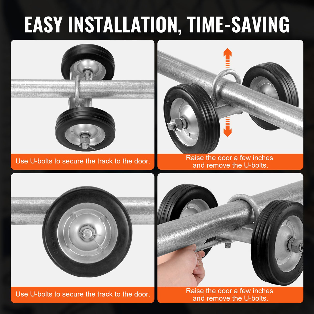 VEVOR Sliding Gate Kit 6??Heavy Duty Rolling Hardware for Door 600 lbs Load