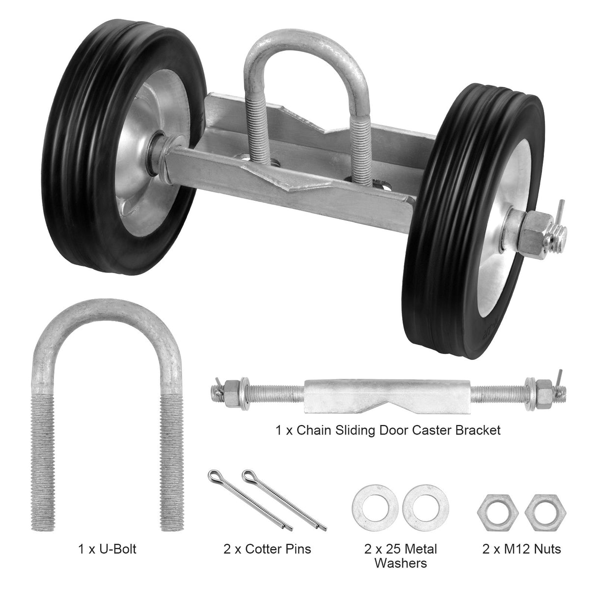 VEVOR Sliding Gate Kit 6??Heavy Duty Rolling Hardware for Door 600 lbs Load