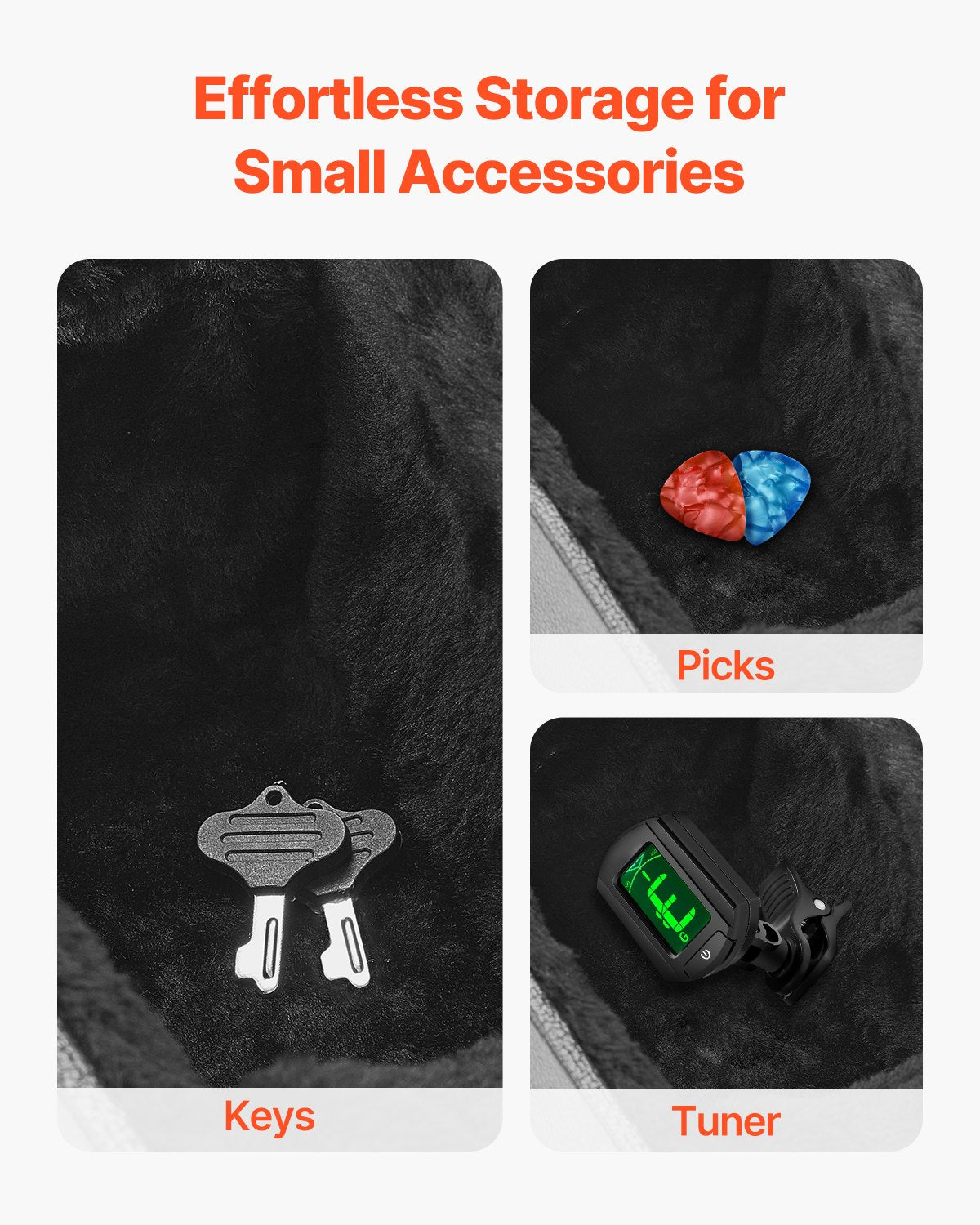 VEVOR Acoustic Guitar Hard Case 1100 mm With Lock Key And for Acoustic Guitar