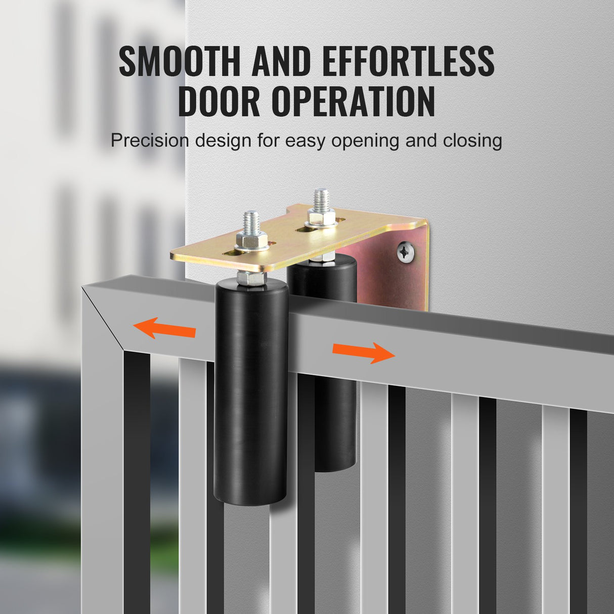 VEVOR Sliding Gate Kit 6??Rolling Hardware with L-Bracket Adjustable for Door