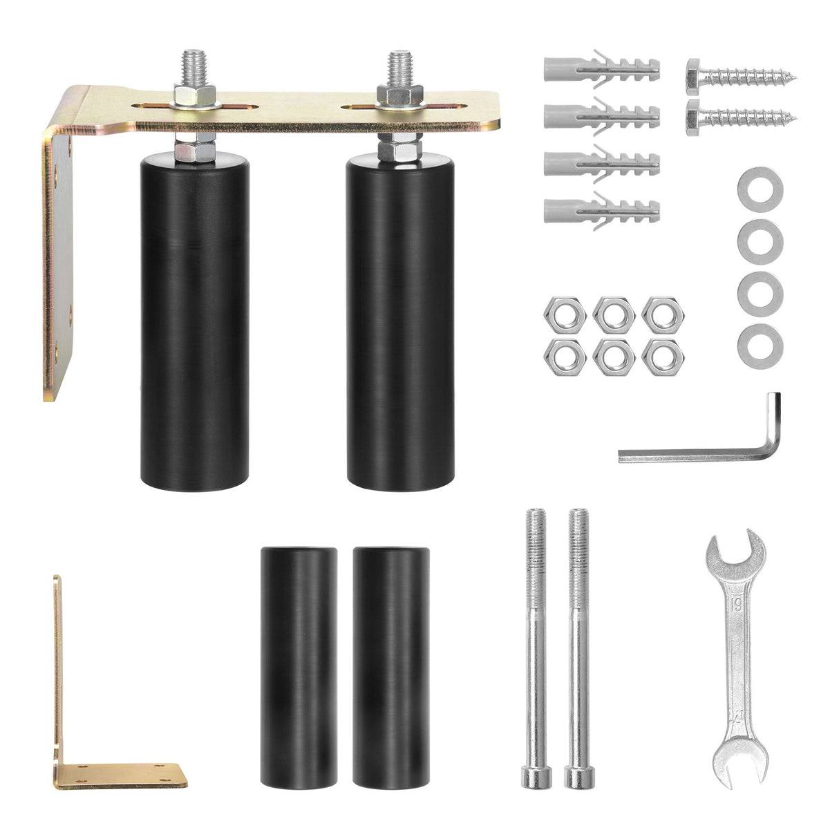 VEVOR Sliding Gate Kit 6??Rolling Hardware with L-Bracket Adjustable for Door