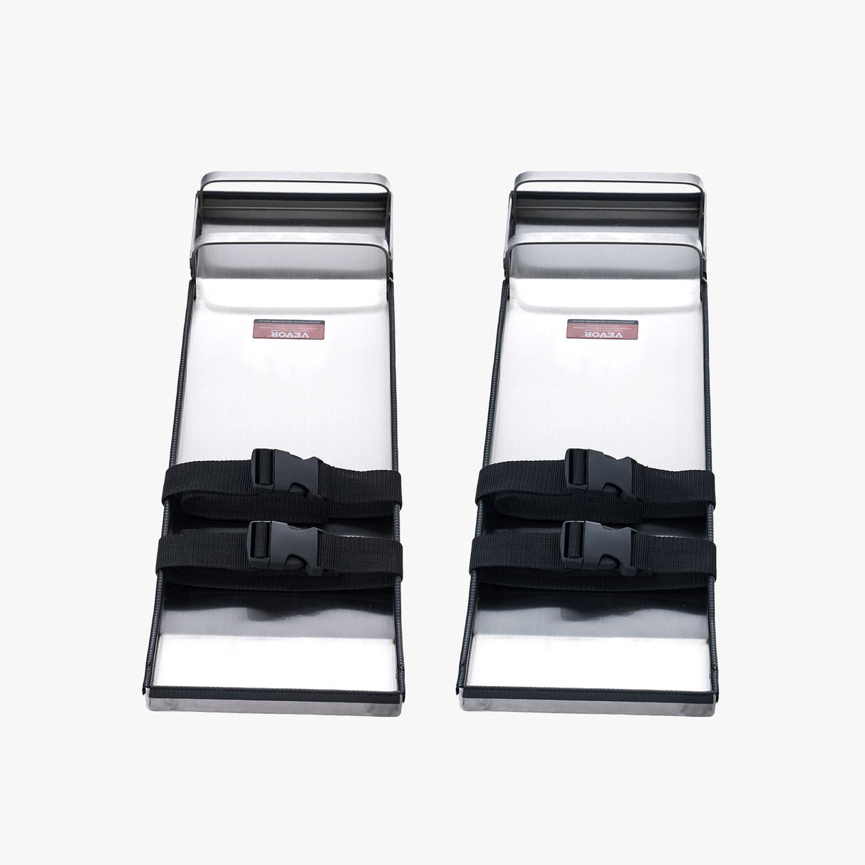VEVOR Concrete Knee Boards Stainless Steel, 28'' x 8'' Concrete Sliders, Knee Boards For Concrete, Concrete Knee Pads Pair Moving Sliders, with Board