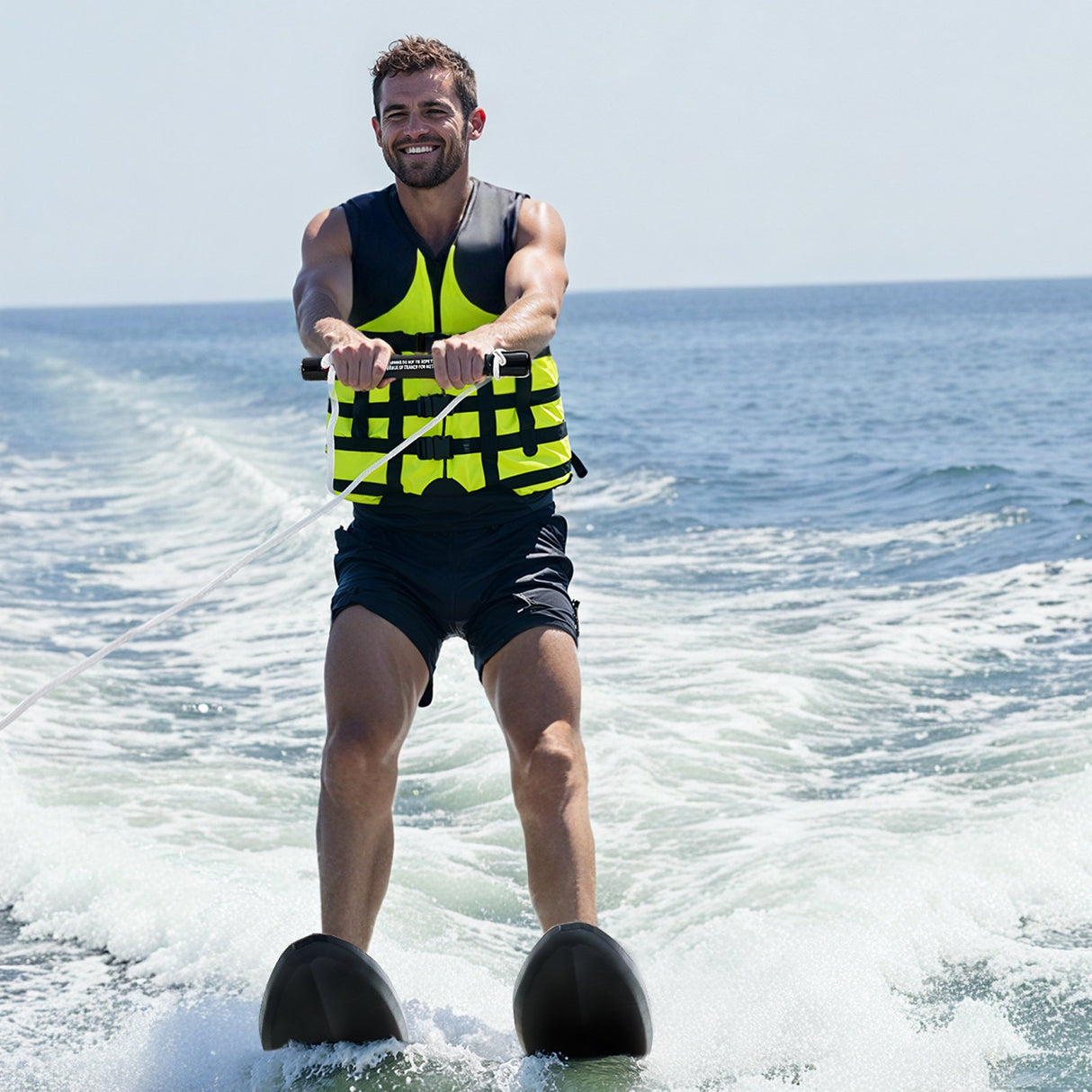 VEVOR 150 cm Water Skis Combo Adults Water Skis with X-7 Adjustable Bindings