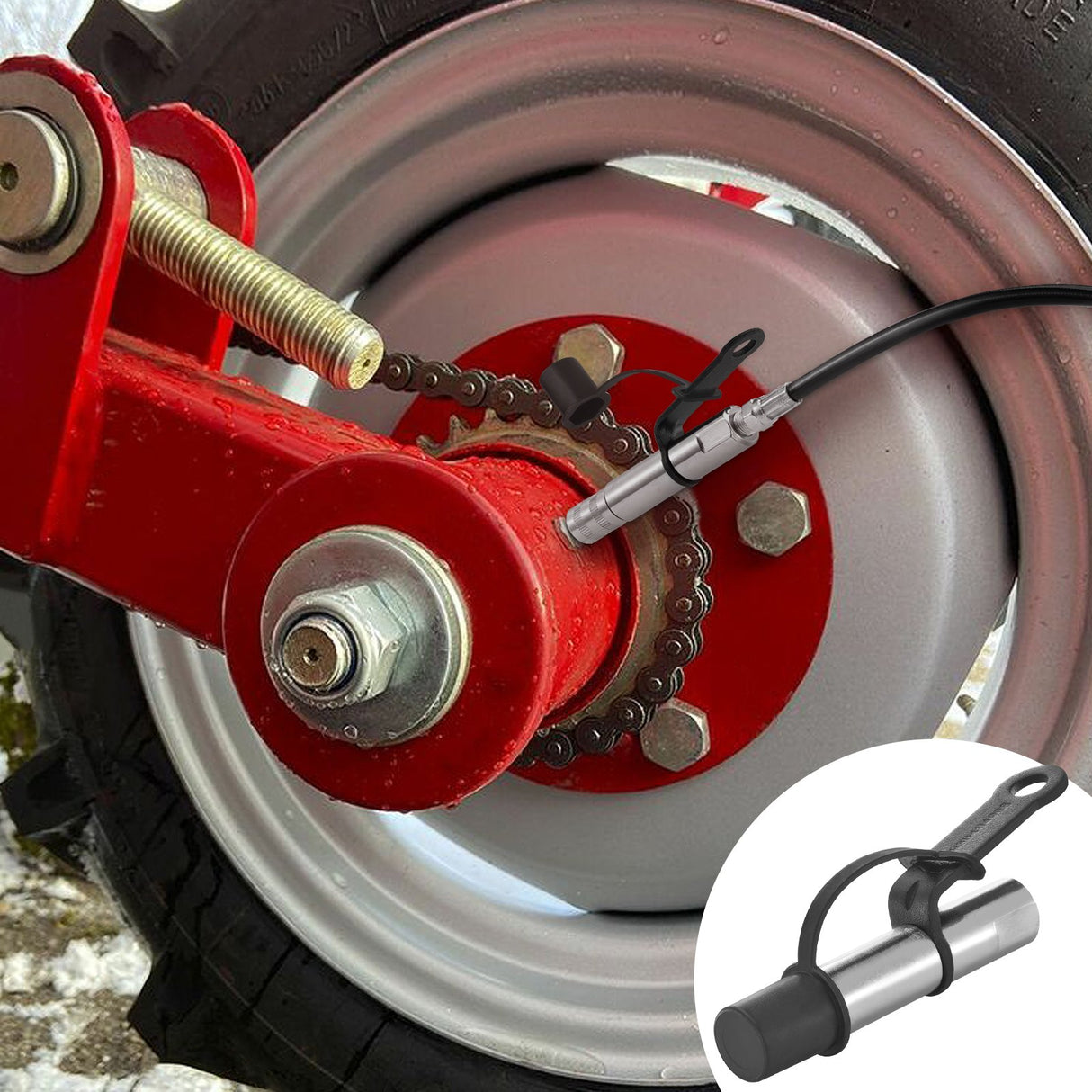 VEVOR Grease Gun Coupler 2 Pack High Pressure Quick Release Oil Nozzle 10000 PSI