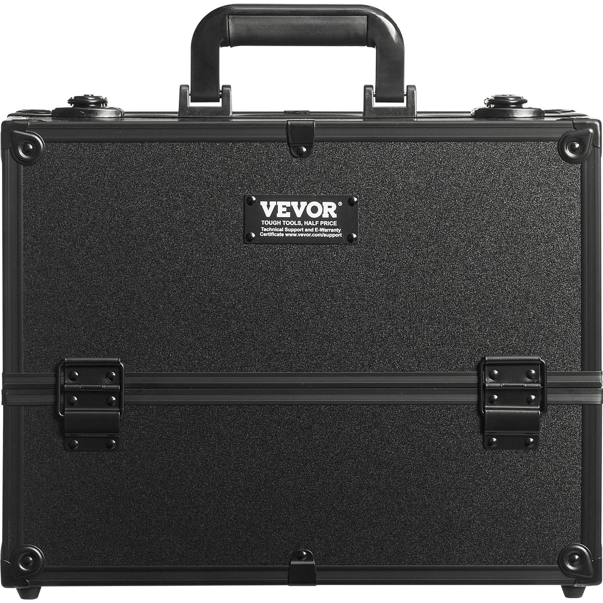 VEVOR Makeup Train Case 370MM Large Portable Cosmetic Case, 6 Tier Trays Professional Makeup Storage Organizer Box Make Up Carrier with Handle And