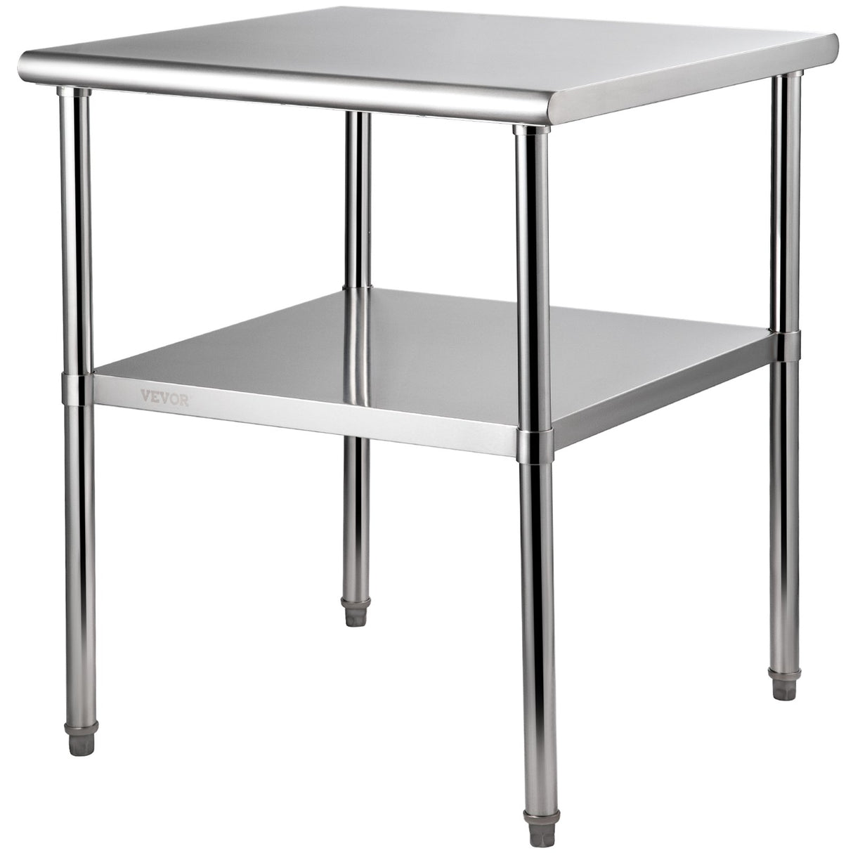 VEVOR Stainless Steel Work Prep Table Commercial Food Prep Table 30x30x36in