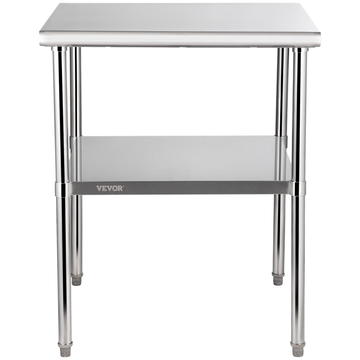 VEVOR Stainless Steel Work Prep Table Commercial Food Prep Table 30x30x36in