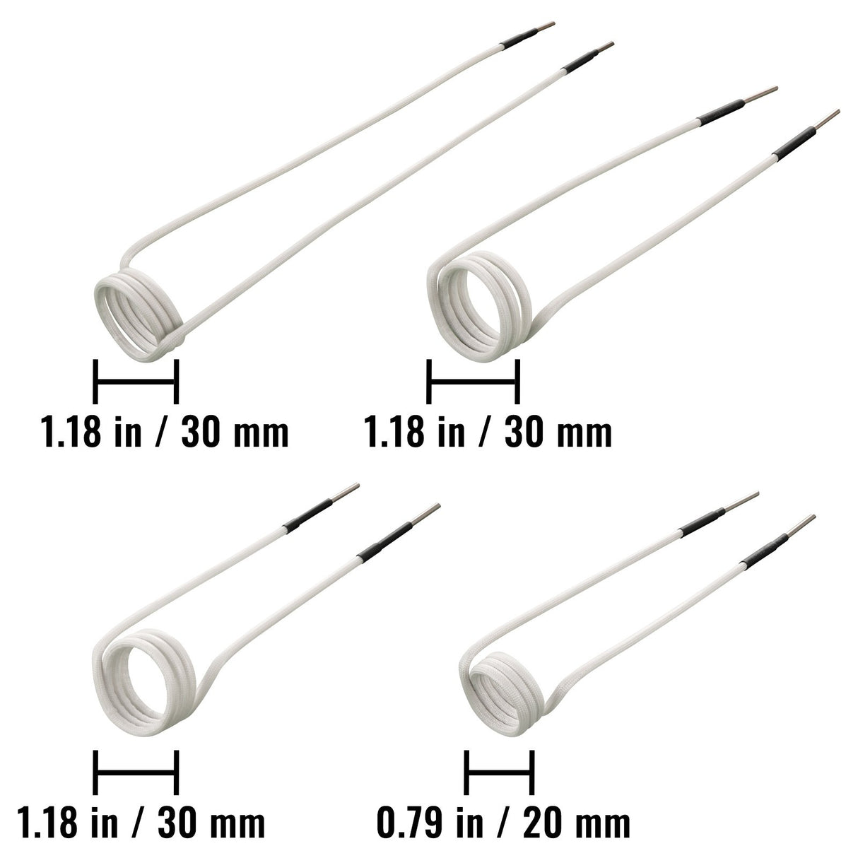 VEVOR Induction Heater Coil Kit Induction Coils 8PCS For Removing Rusty Bolts