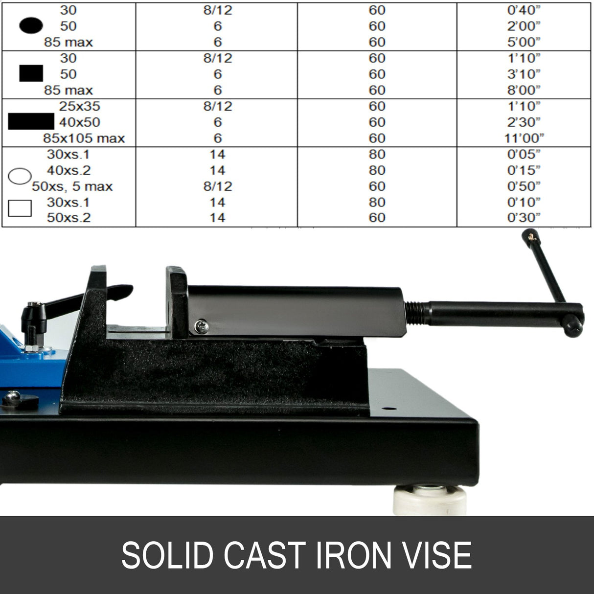VEVOR BS-85 Electric Metal Bandsaw 1000W 85mm Variable Speed Cutting Band Saw