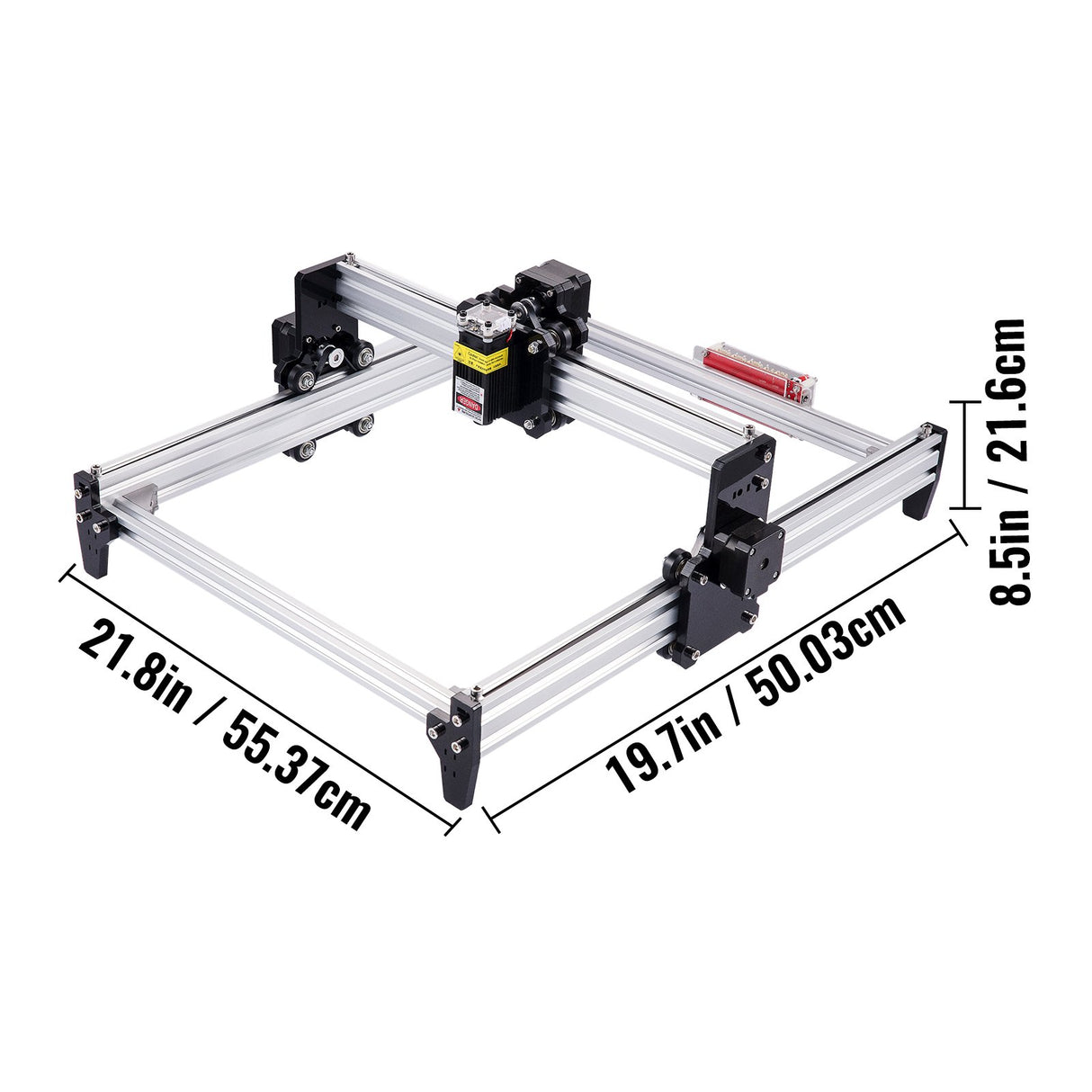 VEVOR CNC 3040 15000MW CNC Machine 395(X) x 285(Y)Mm Effective Working Area 3040 CNC Router Machine GRBL Control CNC Laser Engraver Machine with 2