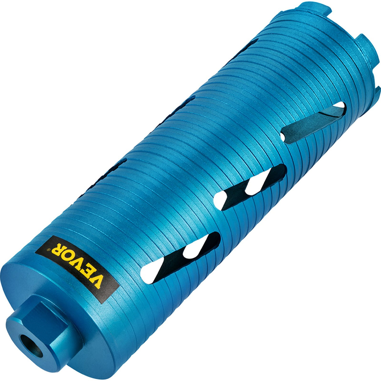 VEVOR Dry Core Drill Bit, 88.9 mm Diameter 11 Threaded, 241.3mm Depth Diamond Coring Bore Tool with a Pilot Bit & Blade, Masonry Hole Saw Bits for