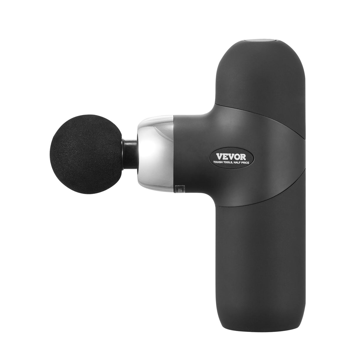 VEVOR Massage Gun Deep Tissue, Percussion Muscle Massager for Athletes - with 4 Speed Levels & 4 Massage Heads, 7.4V 2500mAh Batteries, Handheld Mini
