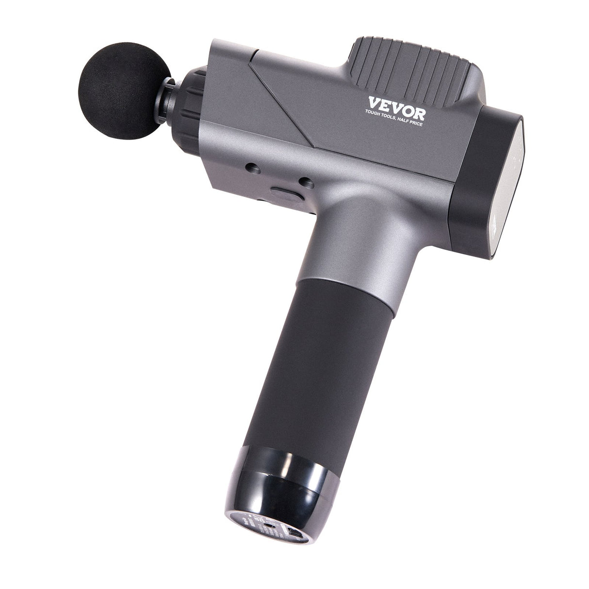 VEVOR Massage Gun Deep Tissue, Percussion Muscle Massager for Athletes - with 8 Speed Levels & 6 Massage Heads, 16V 2500mAh Batteries, Handheld