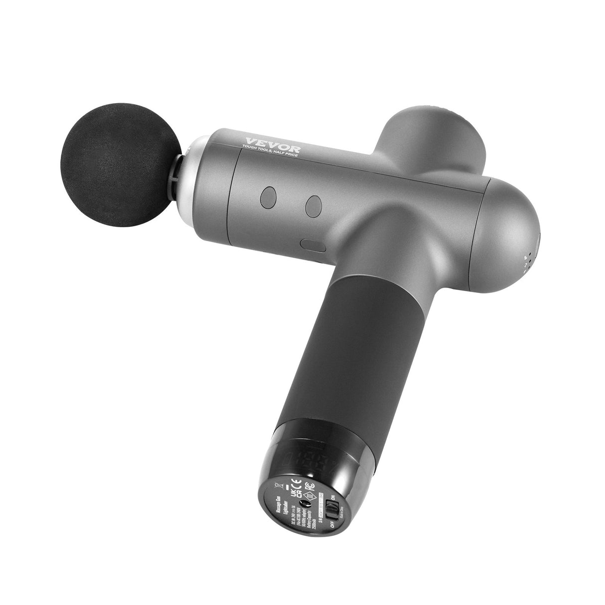 VEVOR Massage Gun Deep Tissue, Percussion Muscle Massager for Athletes - with 8 Speed Levels & 6 Massage Heads, 24V 2500mAh Batteries, Handheld Electric Massage Gun for Pain Relief, Muscle Relaxation