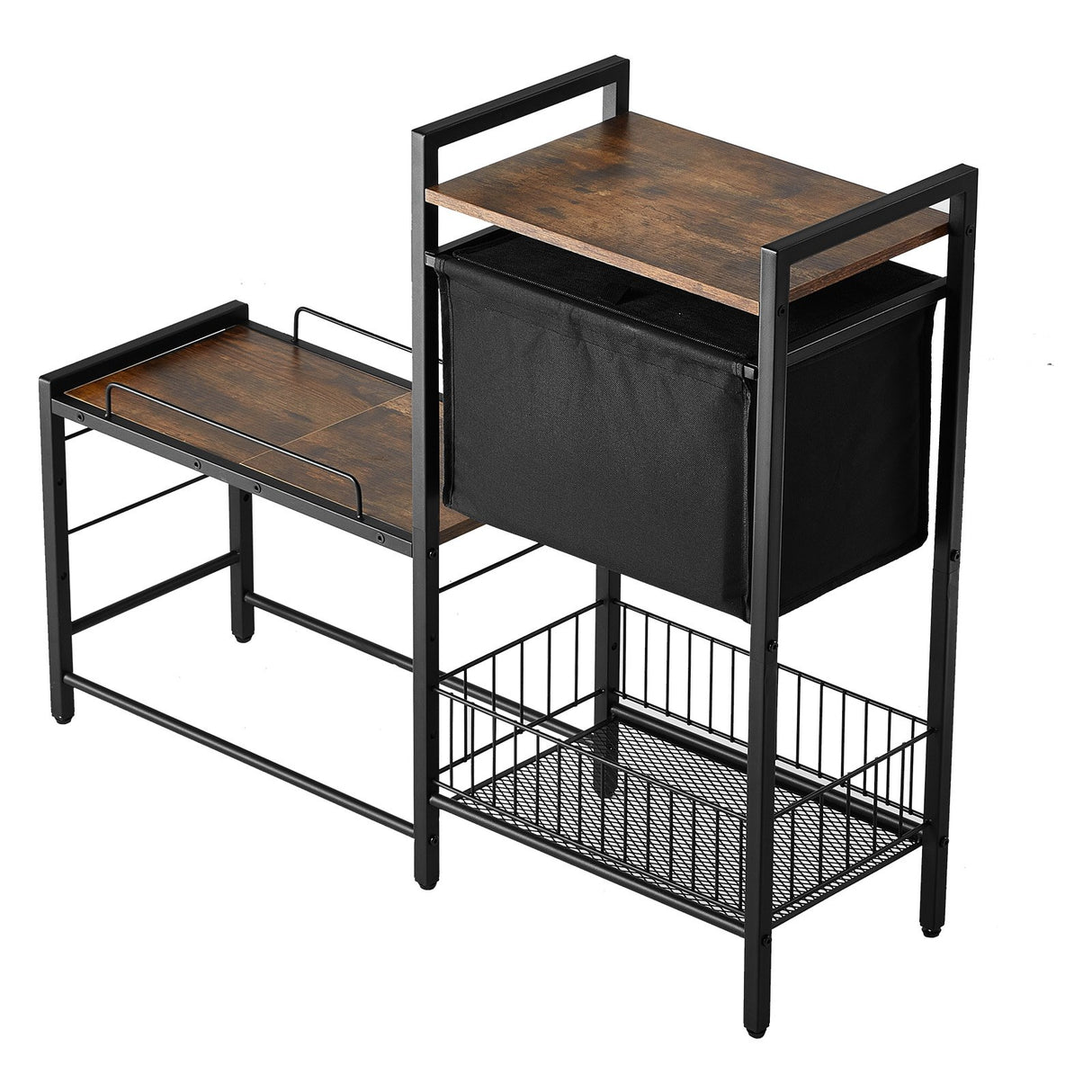 VEVOR Pet Feeding Station with Storage Dog Food & Toy Organizer Raised Dog Bowls