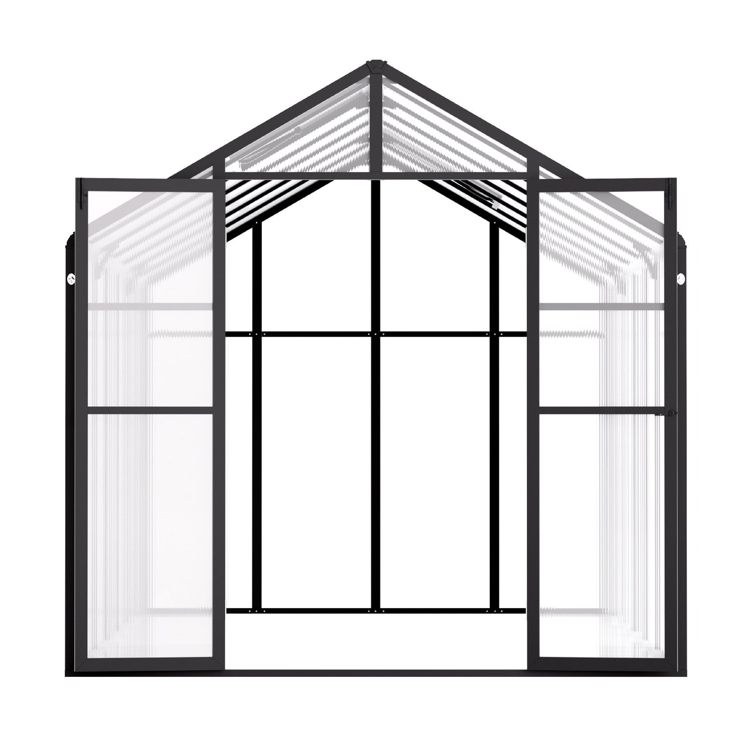 VEVOR Polycarbonate Greenhouse 8 x 14 Ft Outdoor Walk-in Greenhouse for Garden