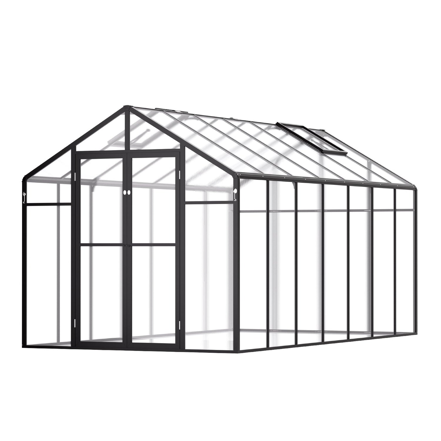 VEVOR Polycarbonate Greenhouse 8 x 14 Ft Outdoor Walk-in Greenhouse for Garden