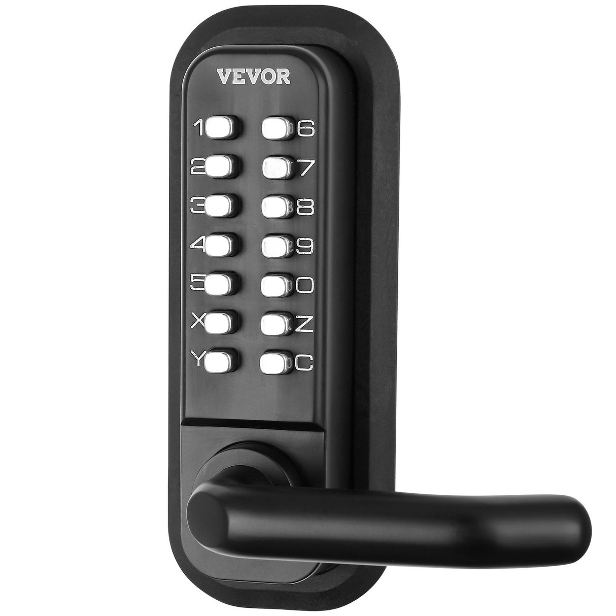 VEVOR Mechanical Keyless Entry Door Lock 14 Digit Keypad and Handle Embedded