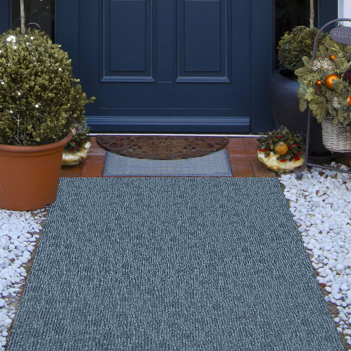 VEVOR Gray Marine Carpet 6 ft x 23 ft Boat Carpet Rugs Indoor Outdoor Rugs for Patio Deck Anti-Slide