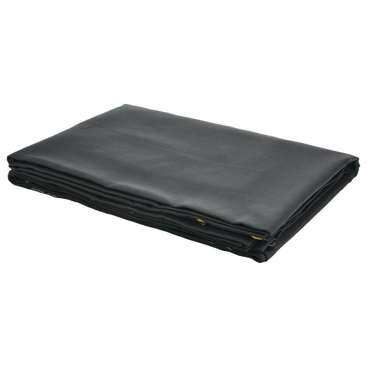 Dump Truck Mesh Tarp, 5 x 14 ft, PVC Coated Black Heavy Duty Cover with 5.5" 18oz Double Pocket, Brass Grommets, Reinforced Double Needle Stitch Webbing Fits Manual or Electric Dump Truck System